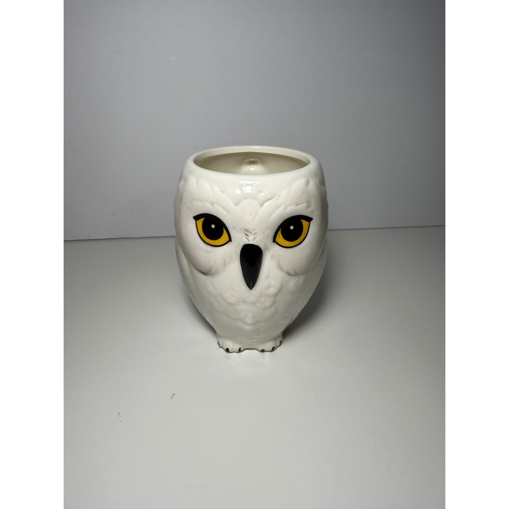 Harry Potter Hedwig Owl Sculpted Ceramic Coffee Mug White 3D Snowy Owl